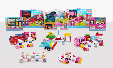 潮升動漫攜旗下多款授權積木產品亮相廣州玩具展