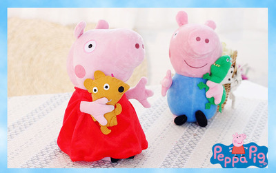 供應現貨批發佩佩豬毛絨玩具公仔 廠家直銷毛絨玩具佩佩豬毛絨玩具-華旺實業